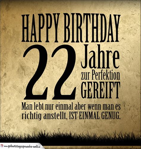 22 geburtstag sprüche